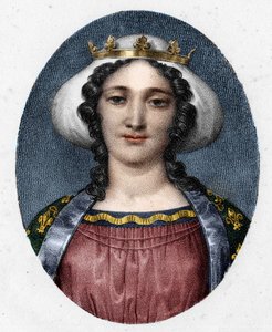Portrét Marguerite de Provence (1221 - 1295), královny Francie. od Unknown artist