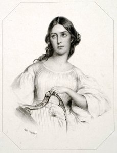 Portrét Marie Garcíi zvané Malibran (1808-1836), mezzosopranistky. od Unknown Artist