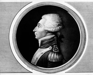 Portrét Marie Gilbert Mottier, markýze de La Fayette ((Lafayette od Unknown artist