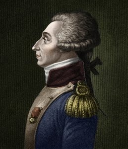 Portrét Marie Joseph Gilbert Motie Motier, markýz de Lafayette (1757-1834), francouzský aristokrat a voják. od Unknown artist