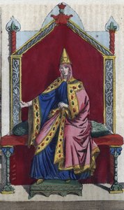 Portrét Matildy Toskánské také známé jako Matilda z Canoss (Matilde nebo Mathilda) (1046 - 1115) Italská šlechtična - rytina z „“ Zvyků a tradic všech národů vesmíru. To je historie vlády, zákonů, milicí, náboženství od Unknown artist