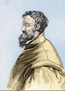 Portrét Michelangela Buonarroti dit Michelangelo (Michelangelo nebo Michel Ange od Unknown artist