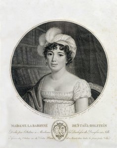 Portrét Madame de Staël - rytina od Unknown artist