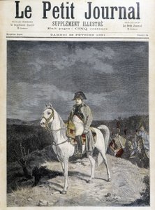 Portrét Napoleona na koni v roce 1814. od Unknown artist