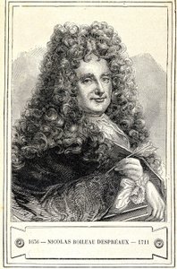 Portrét Nicolase Boileau Despreaux (Boileau-Despreaux) (1636 - 1711), rytina 19. stol. od Unknown artist