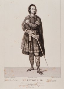 Portrét Nicolase Prospera Levasseura jako Bertrama v opeře Robert le Diable (1831) od Unknown artist