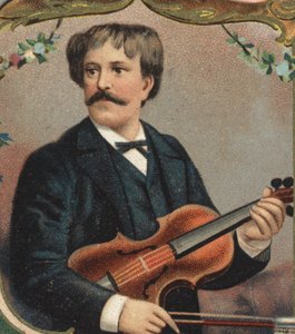 Portrét Pabla de Sarasate (1844-1908), celým jménem Pablo Martin Meliton de Sarasate y Navascuez, španělský houslista a skladatel. od Unknown artist