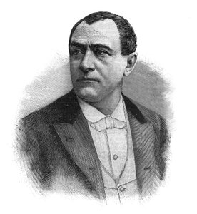 Portrét Pauluse (Jean Paul (Jean-Paul) Habans) francouzský zpěvák (1845-1908) - rytina z konce 19. stol. od Unknown artist