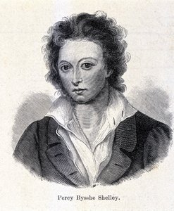 Portrét Percyho Bysshe Shelleyho, britského básníka (1792-1822). od Unknown artist