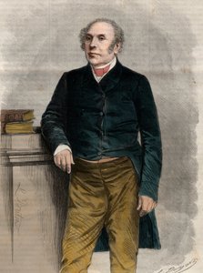 Portrét Pierre Antoine (Pierre-Antoine) Berryer (1790-1868) (Berryer Jr.), francouzský právník a politik. Rytina v „The Universe Ilustrious“ od Unknown artist