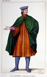 Portrét Pierra Rogierse, kejklíře a trubadúra 12. století. od Unknown artist