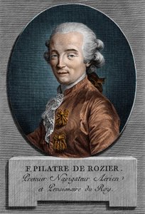 Portrét Pilâtre de Rozier (1756 - 1785), francouzský fyzik a aeronautik (první cesta horkovzdušným balónem) od Unknown artist