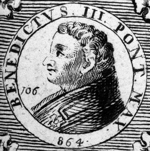 Portrét papeže Benedikta III. nebo Benedikta 3. od Unknown artist