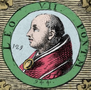 Portrét papeže Lva VII (Leone) papež z let 936 až 939. od Unknown artist