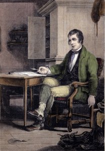 Portrét Roberta Burnse, skotského básníka (1759-1796). od Unknown artist