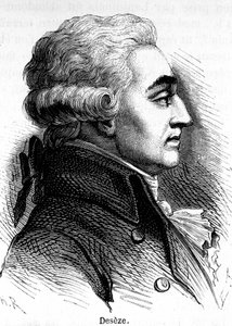Portrét Romaina Deseze nebo De Seze (1748-1828), právníka Ludvíka XVI. během jeho soudu. od Unknown artist