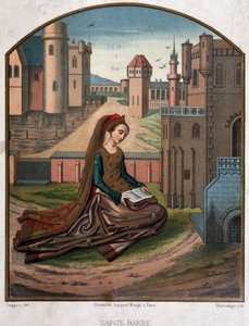 Portrét Saint Beard - z dokumentu z 15. století od Unknown artist