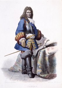 Portrét Sébastiena Le Prestre de Vaubana, francouzského maršála a vojenského inženýra (1633-1707). - v „“Francouzském Plutarchovi““ od Unknown artist