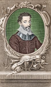 Portrét sira Francise Drakea (1540-1596), anglického mořeplavce. od Unknown artist