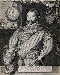 Portrét sira Francise Drakea (asi 1540-1596), anglického mořeplavce. od Unknown artist
