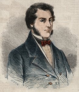 Portrét Sira Jamese Brooka, známého jako Rádža ze Sarawaku (1803-1868) Britský dobrodruh, první bílý rádž ze Sarawaku. Rytina v „Le Monde illustrious““ z roku 1857. Soukromá sbírka. od Unknown artist