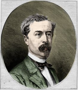 Portrét sira Richarda Wallace (1818-1890), anglického filantropa a sběratele umění. Rytina z roku 1872. od Unknown artist