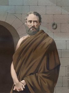 Portrét Sokrata. Řecký filozof -470 -399 od slavných mužů a žen. Barcelona 1877. od Unknown artist