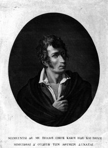 Portrét Ugo Foscolo (1778 - 1827). od Unknown artist
