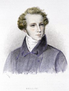 Portrét Vincenza Belliniho, italského skladatele (1801-1835) - rytina od Unknown artist