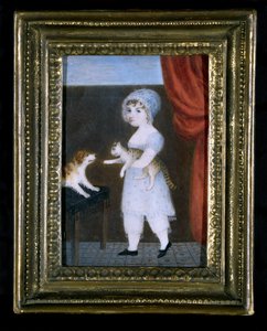 Portrét dívky, cca 1820 (akvarel na slonovině) od Unknown artist