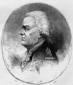 Portrét hraběte z Grasse (Francois Joseph Paul, markýz de Grasse Tilly) (1722-1788), francouzský admirál, který se účastnil americké války za nezávislost (1775-1783). Rytina z roku 1881. od Unknown artist
