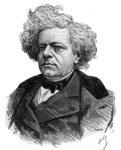 Portrét francouzského spisovatele Michela Massona (1800-1883), rytina z roku 1883 od Unknown artist