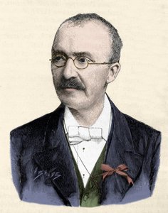 Portrét německého archeologa Heinricha (Henriho) Schliemanna (1822-1890). od Unknown artist