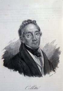 Portrét italského patriota a historika Pietra Colletty (1775-1831) Rytina 19. století od Unknown artist