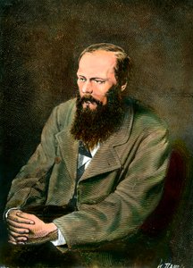 Portrét ruského spisovatele Fjodora Dostojevského (Dostojevského nebo Dostojevského) (1821-1881). od Unknown artist