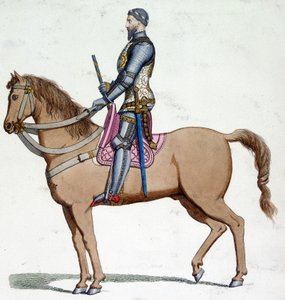 Portrét na koni Bernaba Viscontiho (1319-1385), pána z Milána. od Unknown artist