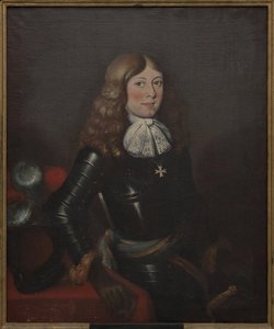Prince Alexandre de Courlande - Portrét prince Alexandra Kuronského (1658-1686), Anonym. Olej na plátně, 2. polovina 17. stol.. Rozměr : 90x74 cm. Národní muzeum Stockholm od Unknown artist