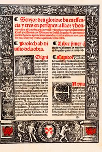Prolog "" Blanquerna "" od Raymonda Lulla v katalánštině Ramon Llull, ve španělštině Raimundo Lulio (Lullo) (Lull), katalánský filozof, teolog a básník (1235-1315) od Unknown artist