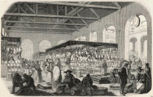 Quai des Augustins: Walk of the Valley – rytina do „“Tableau-de-Paris”” od Edmonda Texiera od Unknown artist