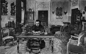 Anglická královna Viktorie ve Villa Palmieri ve Florencii v roce 1893. od Unknown artist