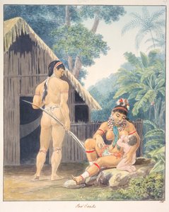 Red Caribs, cca 1843-50 (akvarel) od Unknown artist