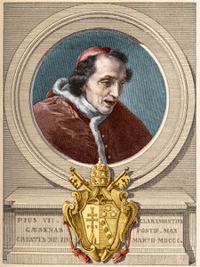 Zastoupení papeže Pia VII (Pius nebo Pio) (1800-1823). od Unknown artist