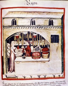 Prodejce rýže - V Tacuinum od Unknown artist