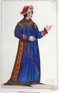 Robert Francouzský, hrabě z Clermontu (1256-1318). Kapetovský princ. od Unknown artist