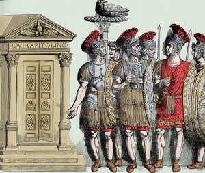 Římská říše: Pretoriáni – římský starověk; pretoriánská garda od Unknown artist
