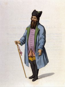 Ruský obchodník z Kaluga. Rytina 1802. od Unknown artist