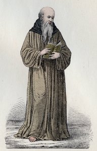 SVATÝ BONAVENTURA (1221-1274) italský františkánský kardinál, teolog a filozof - Portrét svatého Bonaventura (Giovanni da Fidanza nebo Bonaventura de Bagnorea, kolem 1220-1274), teolog, učitel církve (serafický doktor). Rytina z 19 od Unknown artist