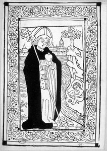 Saint Augustine - rytina od Unknown artist