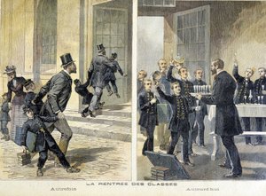Škola: zpět do školy včera a dnes – v „“ the Petity Journal“ od Unknown artist