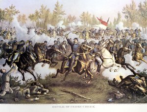 Secesní válka (1861 - 1865) nebo Americká občanská válka: 19. října od Unknown artist